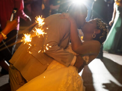 bride groom wedding photography space coast florida trevor barone satellite beach melbourne florida dress reception sparkler exit