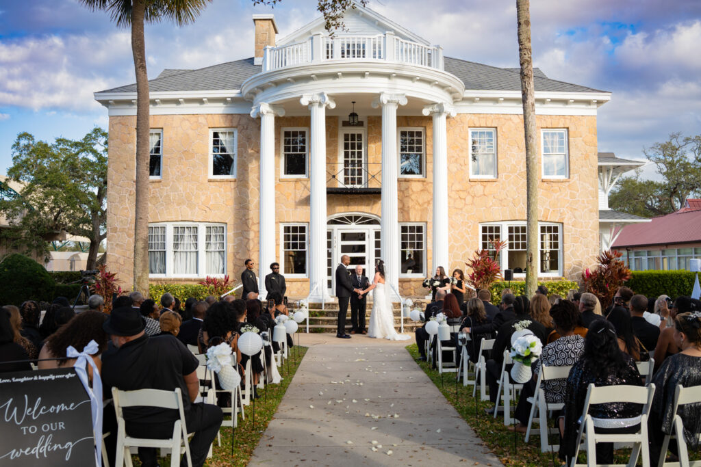 wedding photography space coast bride groom wedding ceremony