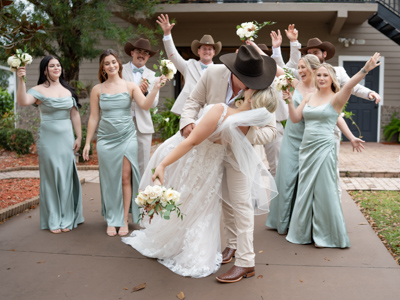 wedding photography space coast portrait session bride and groom kiss party