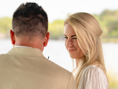 wedding photography space coast portrait session bride and groom kiss party